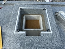 耐震施工　パットボンド使用